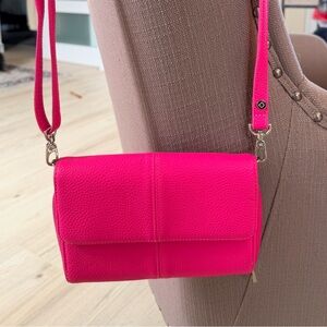 Bright Pink Crossbody Bag - Women's Shoulder Purse